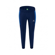 Erima Presentation Pants Team long (100% Polyester, lightweight, modern slim fit) royal blue/navy Women